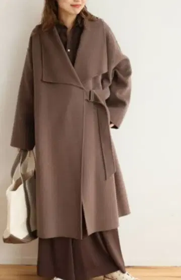 JOURNALSTANDARD relume 가운 벨트 코트 브라운