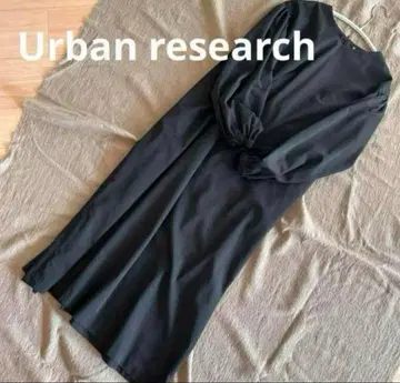 URBAN RESEARCH 어반 리서치 DOORS 롱 원피스 블랙