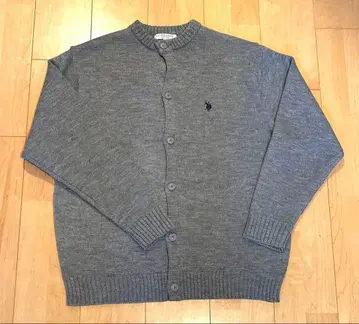 U.S. POLO ASSN PUBLUX 별주 크루넥 니트 가디건