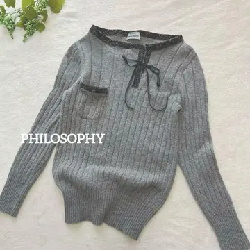 필로소피아 알베르타 페레티 니트 상의 긴팔 이탈리아제