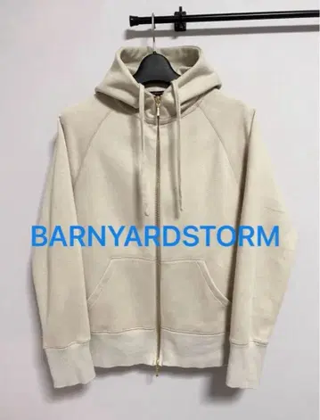 BARNYARDSTORM 더블 지퍼 후드티 O(S) 사이즈 베이지