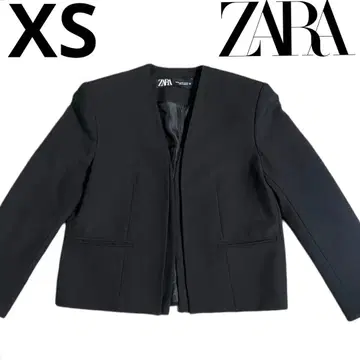 ZARA 블랙 노카라 자켓 XS