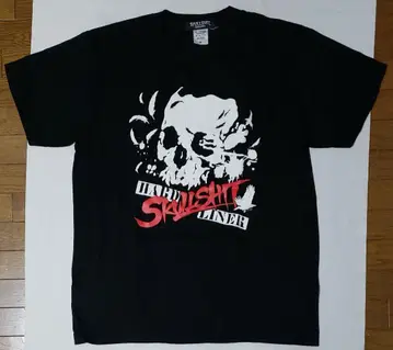 SKULLSHIT X 크로우즈 콜라보 블랙 티셔츠