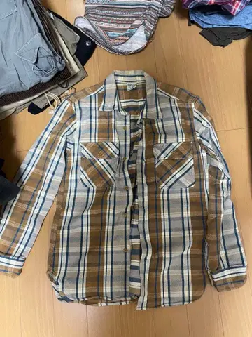 BIG MAN 체크 무늬 플란넬 셔츠 L 사이즈