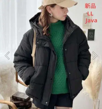 새상품 Java 다운 자켓 LL 블랙