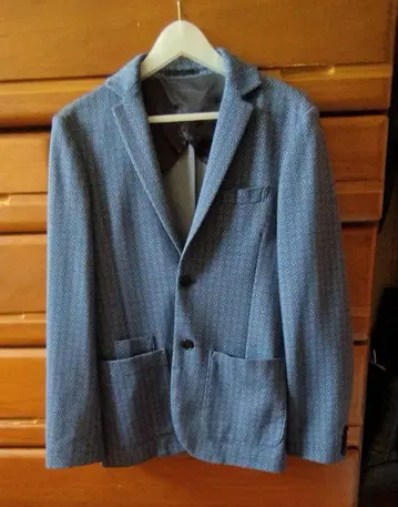 컨디션 최상 SENTINEL 블루 올 패턴 테일러드 자켓