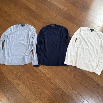 BANANA REPUBLIC 메리노울 긴팔 니트 XS 3개 세트