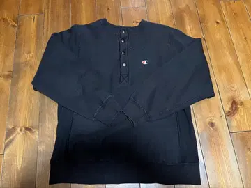 챔피온 리버스 위브 하프 스냅 헨리넥 블랙 S 챔피온