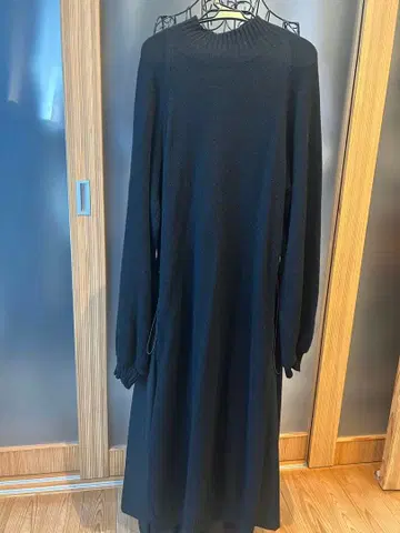 MEIMEIJ 블랙 니트 롱 원피스