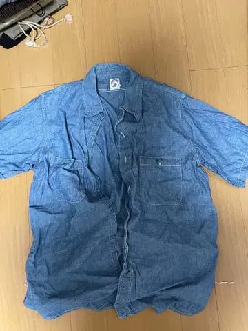 CORONA 샴브레이 반팔 셔츠 L 사이즈