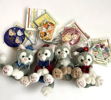 젤라토니 봉제 인형 키링 4체 세트