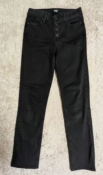PAIGE 블랙 스키니 데님 25