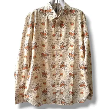 kennington 빈티지 셔츠 꽃무늬 긴팔 셔츠