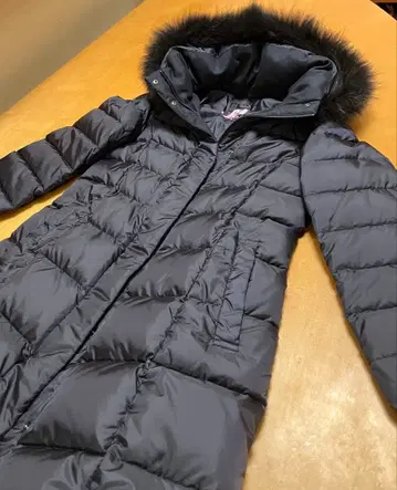 23구 후드 부착 롱 다운 자켓 네이비 다크 네이비 36