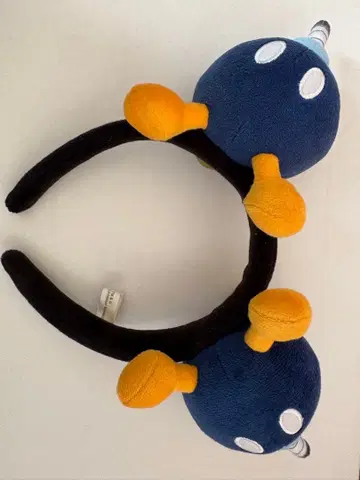 폭탄병 머리띠 네이비 오렌지