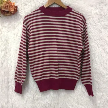 Regem Melech 울 혼방 보더 니트 상의 일본제