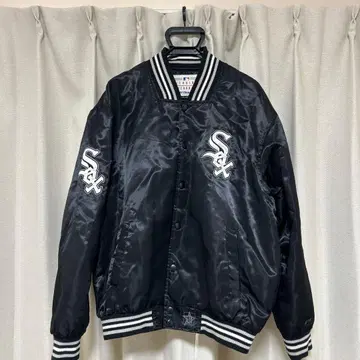 시카고 화이트삭스 바시티 자켓 블랙