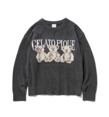 젤라또피케 베어 패턴 풀오버
