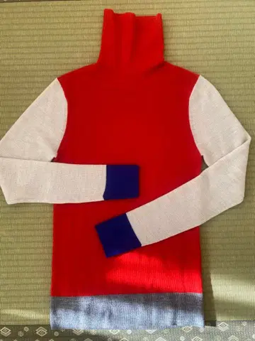 새상품급 폴 스미스 Paul Smith 배색 리브 터틀 울 니트