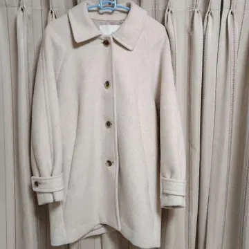 칼리테 미들 코트 / 벨트 부착 스텐 코트 아이보리 화이트