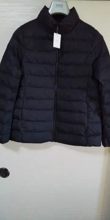 블랙 퀼팅 다운 자켓 유니클로