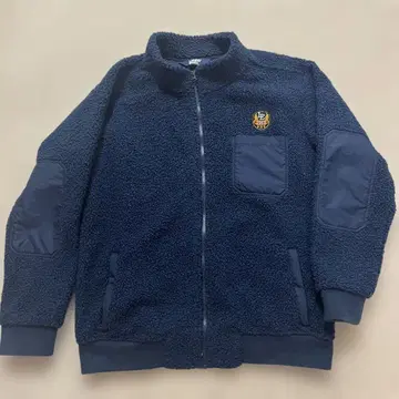 네이비 플리스 자켓 집업