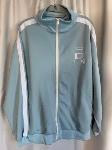 스카이블루 ACDCRAG 풀 집업 저지 서브컬쳐 지뢰 천사계 패션