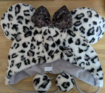 레오파드 무늬 미니 팬캡 디즈니 정품