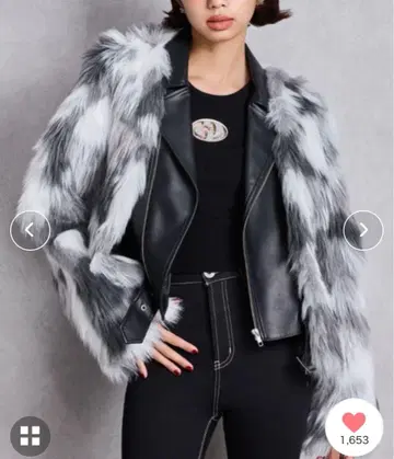 퍼와 가죽 숏 자켓