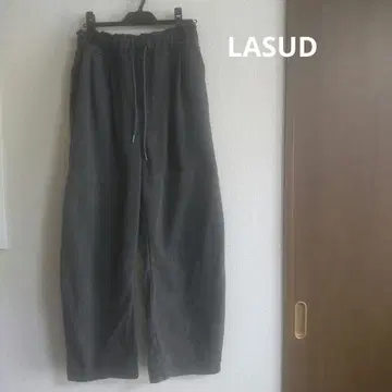 LASUD 쭈리 맨투맨 절개 커브 팬츠