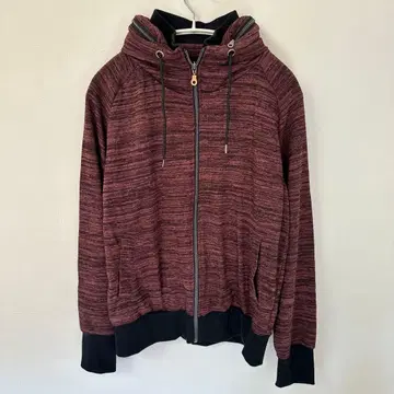 PLUS ONE 풀 집업 후드티 L 사이즈 후드티 후드 부착 긴팔 보라색