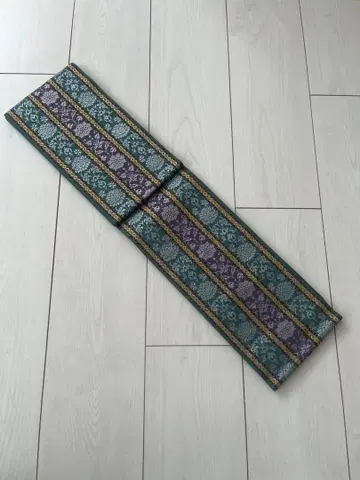 꽃무늬 스트라이프 반폭 오비