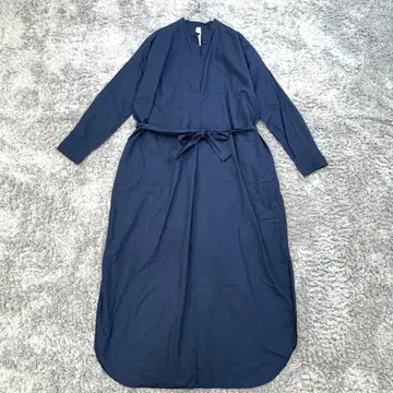 어반 리서치 [ F ] 네이비 롱 원피스 스키퍼 리본 봄/가을 루즈핏