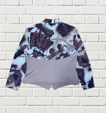 아트 패턴 긴팔 블라우스 [무료배송]