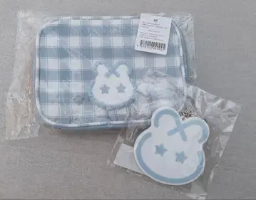 ONEW 온유 멀티 파우치와 러버 거울 2종 세트