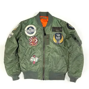 아비렉스 탑건 MA-1 플라이트 자켓 나가부치 츠요시 카키 XL