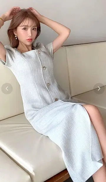 eimyistoire 에이미 이스트 월 컬러 트위드 클래시컬 원피스