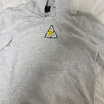 HUF 플라워 로고 후디 S 그레이