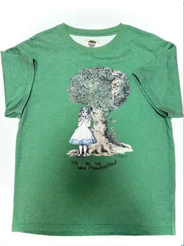 히구치 유코 x 디즈니 콜라보 T셔츠 앨리스 패턴