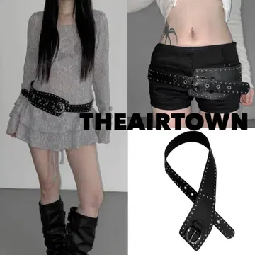 THEAIRTOWN punk belt 한국 지에어타운 벨트 웨스턴