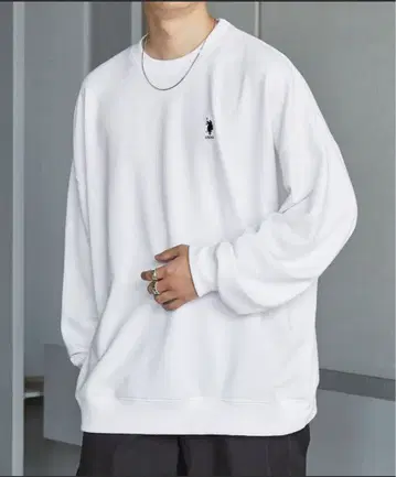 U.S. POLO ASSN. / 빅 실루엣 쭈리 풀오버 맨투맨