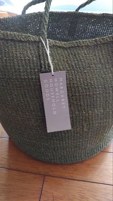 미사용 새상품 마가렛호웰 카고백 사이잘 린넨 카키