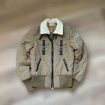 00's REPLAY 플라이트 자켓 보아 옷깃 충전솜 블루종 빈티지