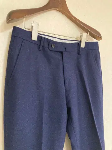 SHIPS 쉽스 카노니코 소재 울 비즈니스 팬츠 네이비 블루 무지 46