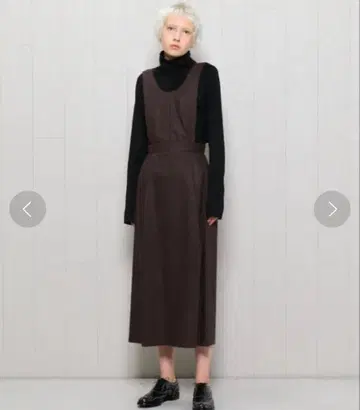 H b&y FLANNEL JUMPER SKIRT/오버롤 스커트