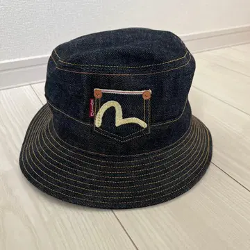 evisu 데님 버킷햇 S