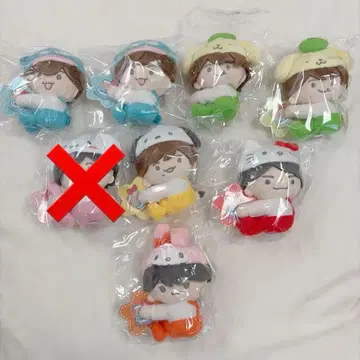 나니와단시 로손 콜라보 봉제 인형 7체 세트