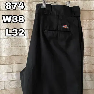 디키즈 워크 팬츠 874 자수 블랙 38 x 32