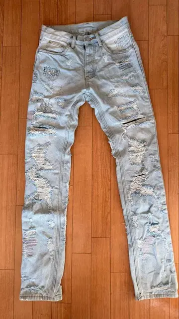 mnml 하이 데미지 데님 스키니 사이즈 28