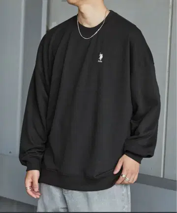 U.S. POLO ASSN. / 빅 실루엣 쭈리 풀오버 맨투맨